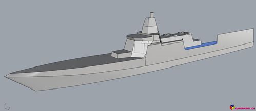 400 055驱逐舰水线版纸模型设计指南